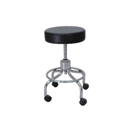Healthcare facility stool - HWE-05 - Medi Waves - height-adjustable / on casters / stainless steel