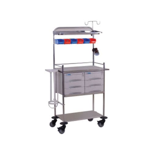 Medical trolley - HWE-38 - Medi Waves - for general purposes / storage / with oxygen cylinder holder