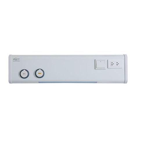 Wall-mounted bed head unit - NTC200 - AMCAREMED TECHNOLOGY - horizontal / modular / for patient rooms