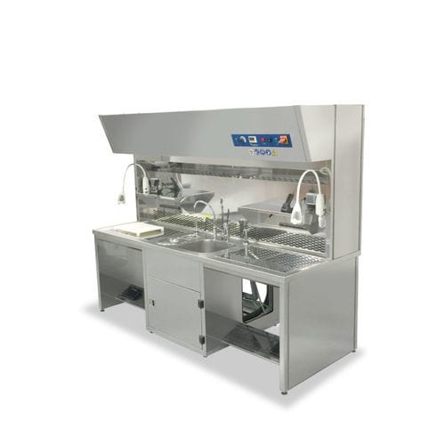 Histopathology laboratory workstation - ET-101-2  - ANATHOMIC SOLUTIONS, S.L.U. - for scientific research / for solid sample testing / for sample preparation