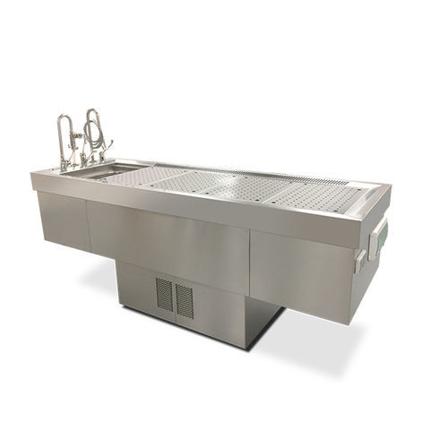 Autopsy table - ME-102  - ANATHOMIC SOLUTIONS, S.L.U. - funeral dressing / rectangular / electric