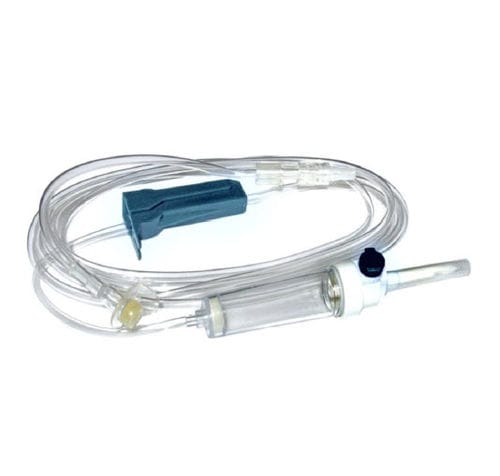 Infusion set with particle contamination filter - M101 - MEDAS INC