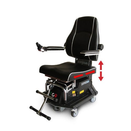 Electric wheelchair - SUPREMA SLIDE - TGR - indoor / height-adjustable / with legrest