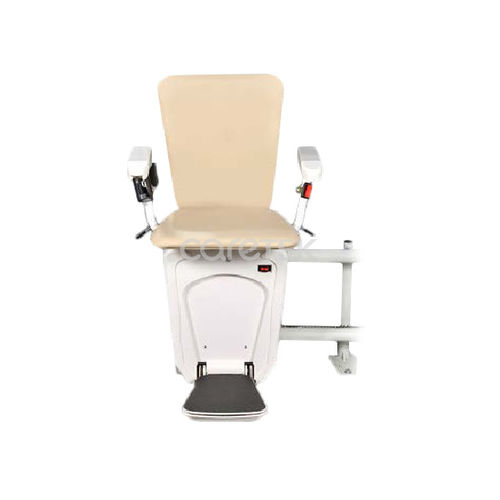 Curved staircase stairlift - Savaria® - Caretek Medical - rail-mounted