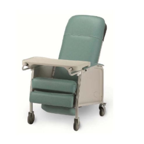 Reclining patient chair - IH6074A - Caretek Medical - manual / on casters / with legrest