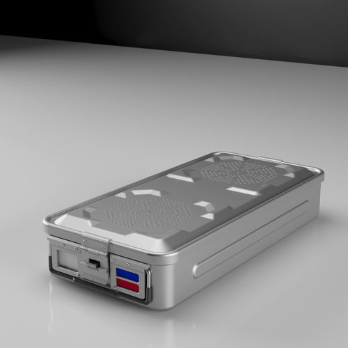 Instrument sterilization container - SY.E series - Uzman Medical Equipments - perforated / anodized aluminum