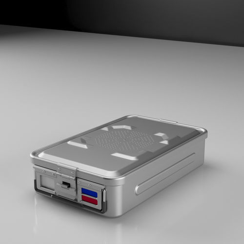 Instrument sterilization container - SY.C series - Uzman Medical Equipments - perforated / anodized aluminum