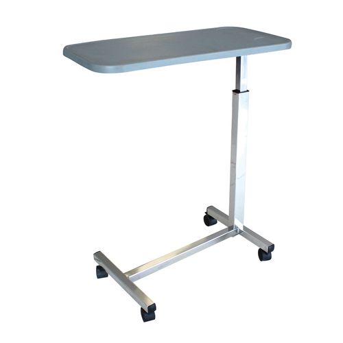 Overbed table on casters OBT01 INTCO Medical heightadjustable / manually operated