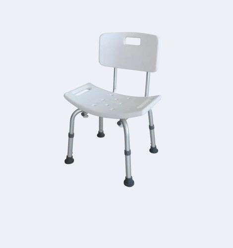 Shower chair with cutout seat - YK3020 - INTCO Medical - with backrest / height-adjustable
