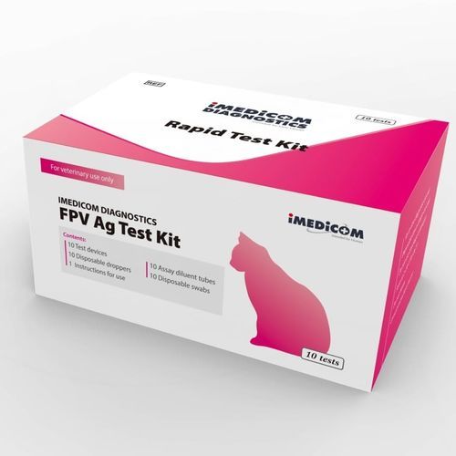 Infectious disease test kit - IMEDICOM - for felines / for antigens / parvovirus