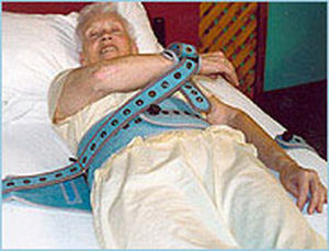 Hospital bed fixation strap - 1007 - Excel Medical - shoulder