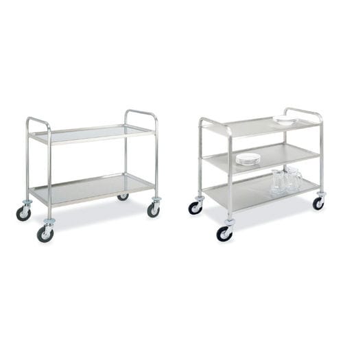 Medical trolley - Caddinox - PCM HABILCLASS - Medi.Caddie® - for general purposes / service / stainless steel
