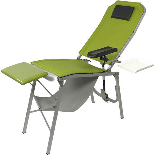 Manual blood donor chair - LONGCHAIR COMPACT - STRUB GMBH - 2-section / Trendelenburg / folding