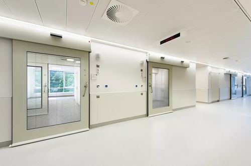 Protection door - CLEAN K1-A  - record portes automatiques - radiation protection / laboratory / for the pharmaceutical industry