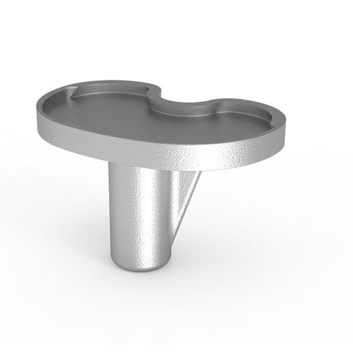 Fixed-bearing tibial bearing - NORMMED Medical Devices - cemented