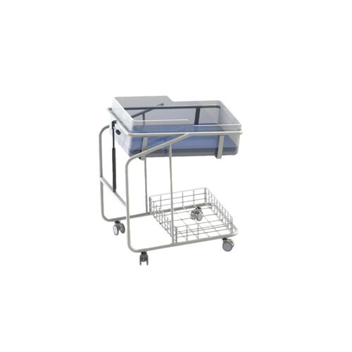 Trendelenburg hospital bassinet - MYS-511N - Meyosis - on casters / height-adjustable / with storage unit