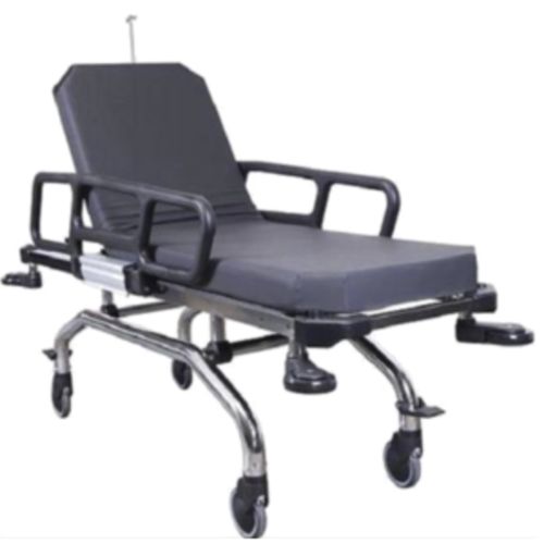 Transport stretcher - MYS-850NPT - Meyosis - folding / on casters / height-adjustable