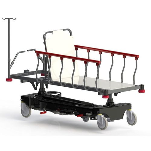 Emergency stretcher - MYS-550B - Meyosis - bariatric / height-adjustable / on casters