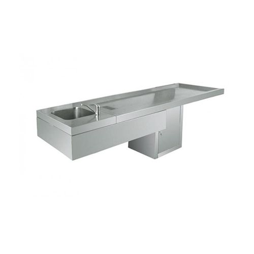 Forensic autopsy table - Meyosis - laboratory / mortuary washing / rectangular