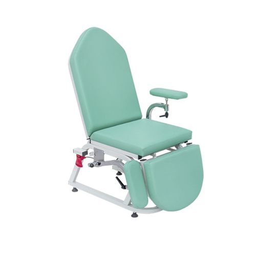Hydraulic blood donor chair - MYS-718 - Meyosis - manual / 3-section / with legrest