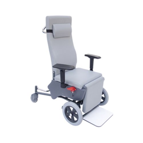 Indoor patient transfer chair - MYS-1050N - Meyosis - outdoor / with adjustable backrest / on casters