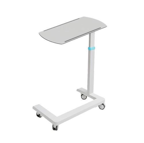 Overbed table on castors - DW 1051 - Trinodal - pneumatic / height-adjustable / manually operated