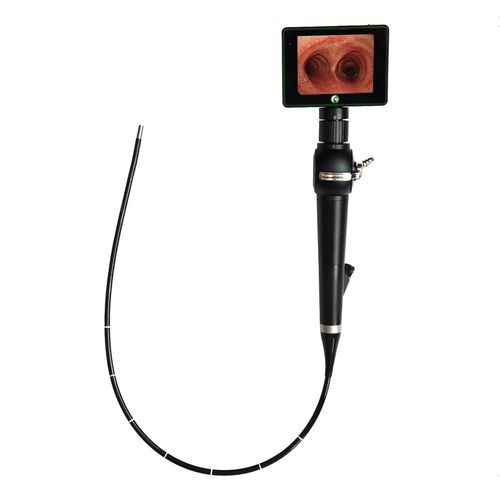 Wide-angle video laryngoscope - FE-54A - Hunan Fude Technology - high-definition / with integrated video monitor