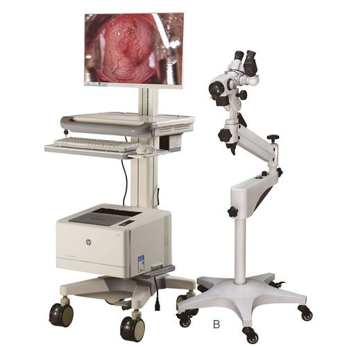 Binocular colposcope - FD-9C - Hunan Fude Technology - video / trolley-mounted