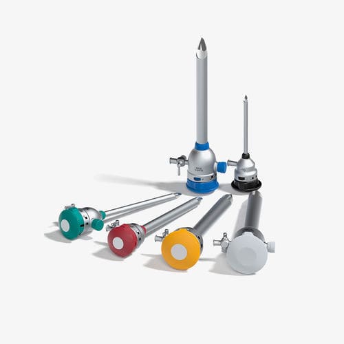 Laparoscopic trocar - EndoLine - EMD - Endoscope Device Manufacturing and Sales - bladed / rounded tip / with insufflation tap