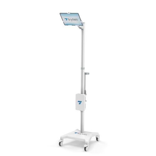Video-conferencing telemedicine cart - S4 - Tryten Technologies - height-adjustable / secure / with touchscreen