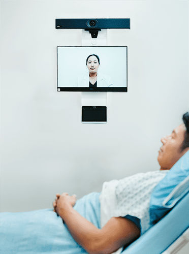 Telemedicine computer workstation - W1 - Tryten Technologies - height-adjustable / wall-mounted / modular