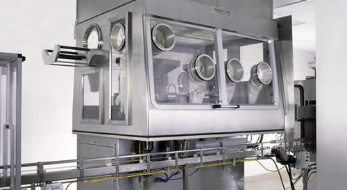 Sterile isolator - Weiler Engineering - for pharmaceutical packaging / transfer / floor-standing