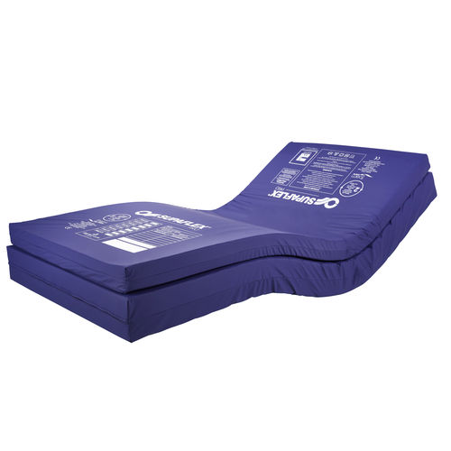 Hospital bed mattress overlay Supaflex PRO 20 (PRO20) Recticel polyurethane / grooved