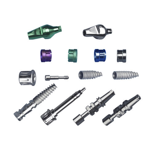 Conical healing abutment - Shanghai LZQ Precision Tool - cylindrical / titanium / conical