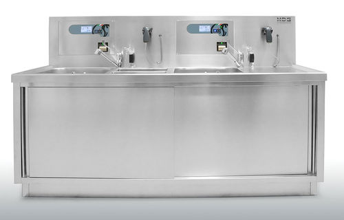 Endoscopy reprocessing sink - LV-220™ - MDG Engineering - for endoscope cleaning / 3-station / stainless steel