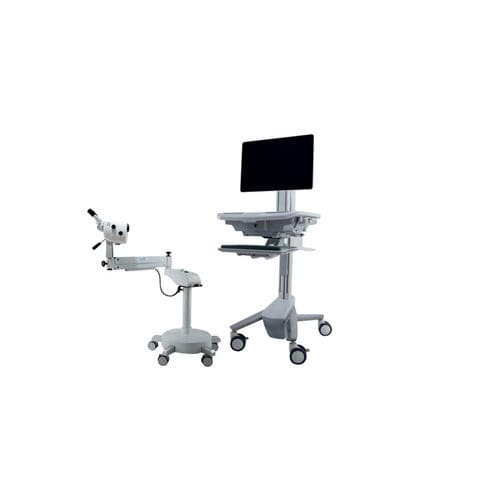 Binocular colposcope - ISIDE GAMMA - Adamo - video / trolley-mounted