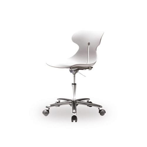 Chair on casters - Brio - Vismara - height-adjustable / swivel
