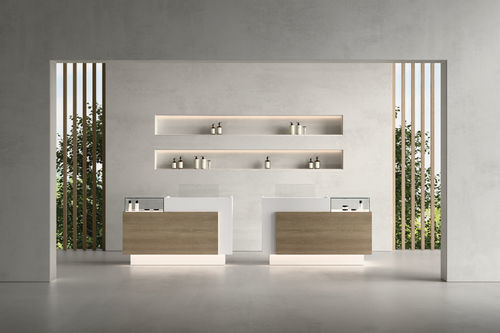 Desk with drawer - VIP series - Vismara - reception