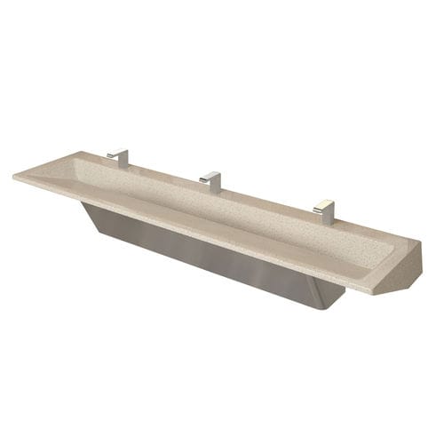 Hygiene area wash basin - Verge LVRD3 - BRADLEY CORPORATION - 3-station / wall-mount