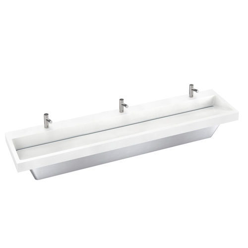 Hygiene area wash basin - LVAD3 - BRADLEY CORPORATION - 3-station / wall-mount