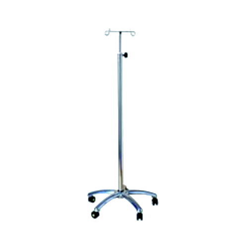 IV pole on casters - Sevmo-ex - 2-hook / stainless steel
