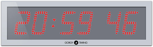 Digital clock - LEDI® 12S outdoor double face - Gorgy Timing SAS - for healthcare facilities