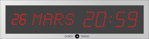 Digital clock - LEDICA® REVERSO 7M - Gorgy Timing SAS - for healthcare facilities
