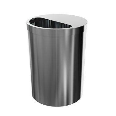 Stainless steel waste bin - GW0501 - Palbam Class - on casters