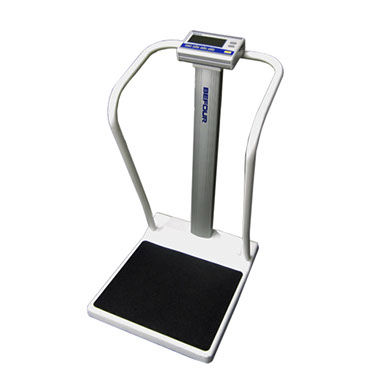 Electronic patient weighing scale - MX310 - Befour, Inc - platform / with LED display / with safety handrail