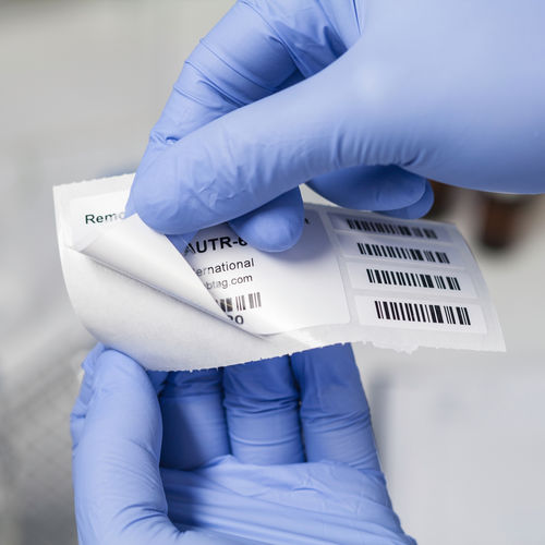 Tube label - PAUTR - GA International - for flasks / Petri dish / removable