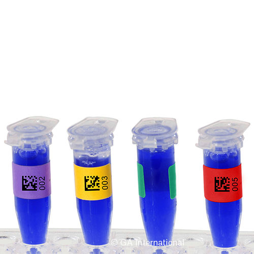 Cryogen tube label - Cryo-LazrTAG™ - GA International - for PCR tubes / deep freeze / cryogenic