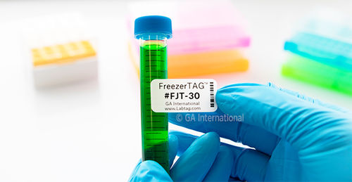 Tube label - Permanent FreezerTAG™ - GA International - for vials / for microplates / for freezer boxes