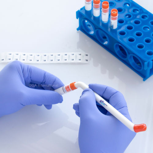 Pharmaceutical industry labeler - PikaTAG® - GA International - for laboratory tubes / for vials / manual