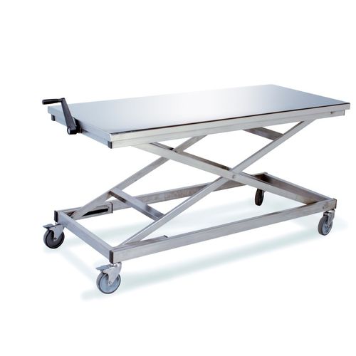 Work table - 191IN series - MECHIN - rectangular / height-adjustable / on casters
